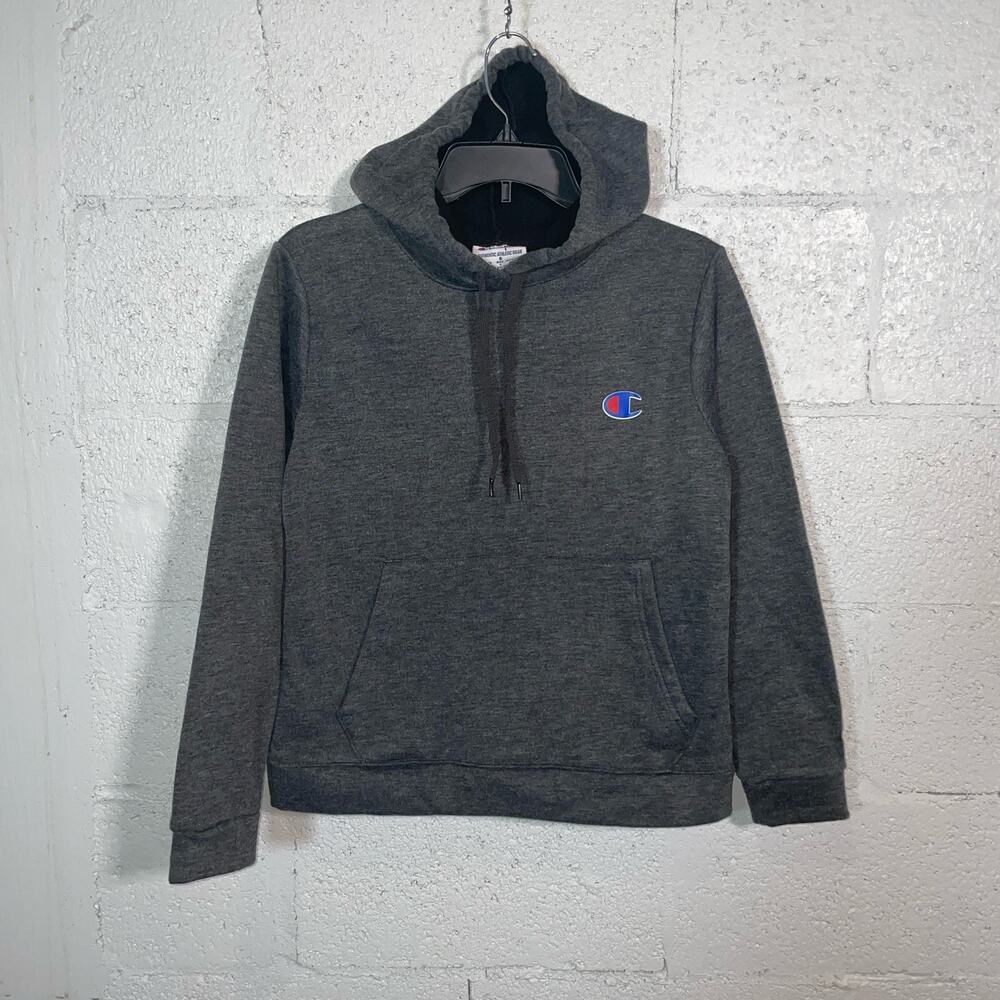 Champion womans Fleece hoody pull over grey small
